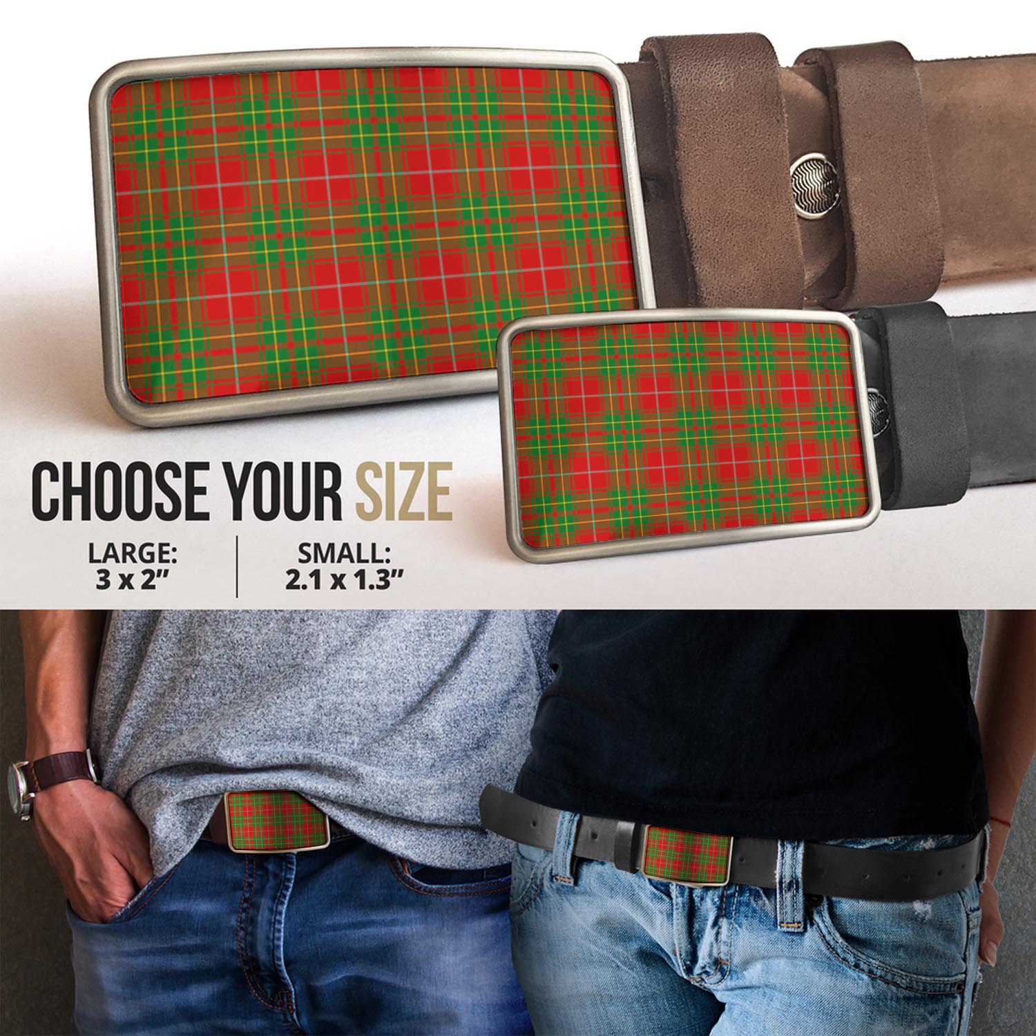 Burnett Ancient Tartan Belt Buckles - Tartanvibesclothing