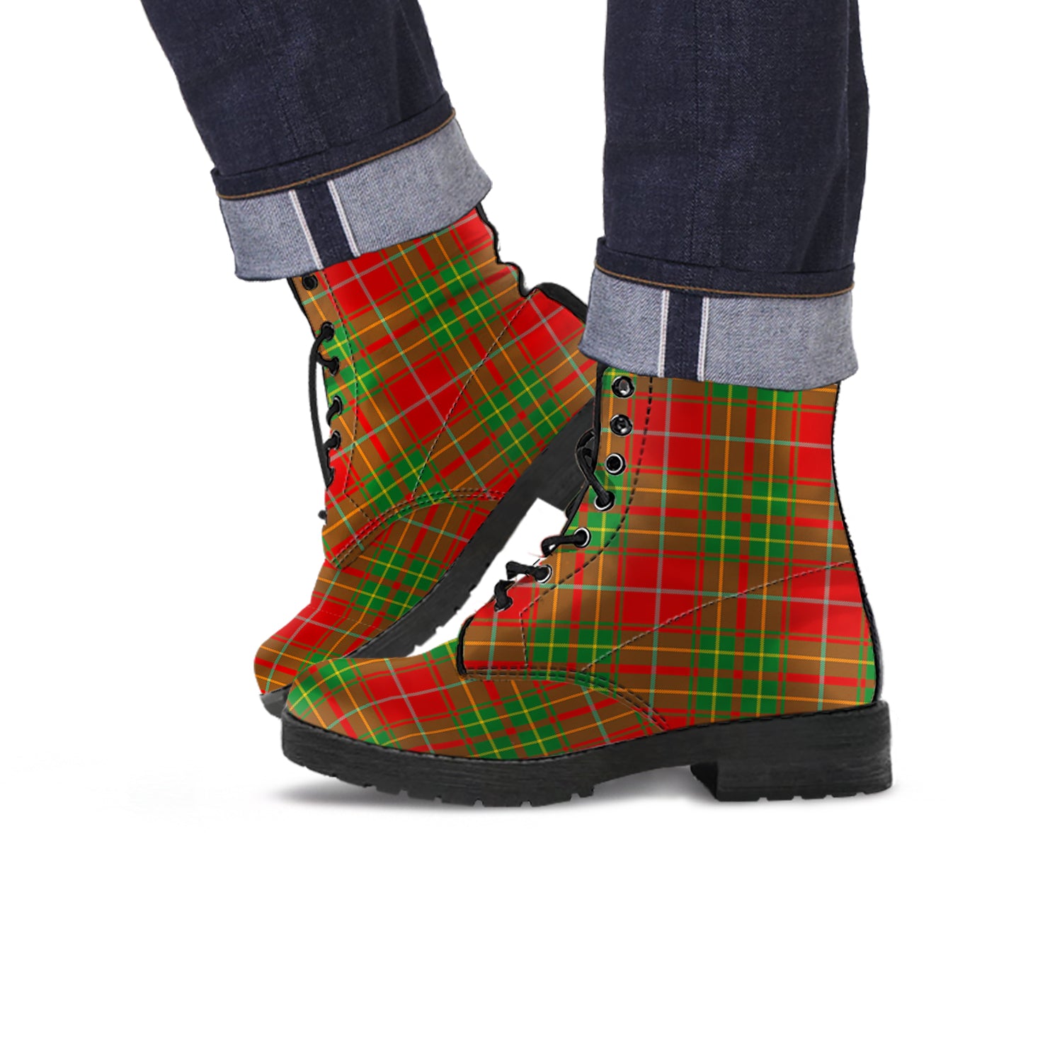 Burnett Ancient Tartan Leather Boots