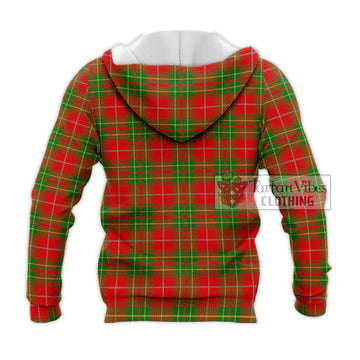 Burnett Tartan Knitted Hoodie with Family Crest DNA In Me Style