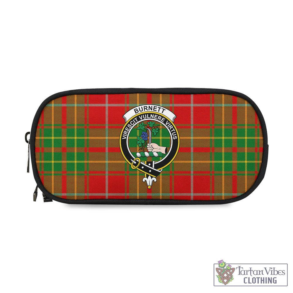 Tartan Vibes Clothing Burnett Ancient Tartan Pen and Pencil Case with Family Crest