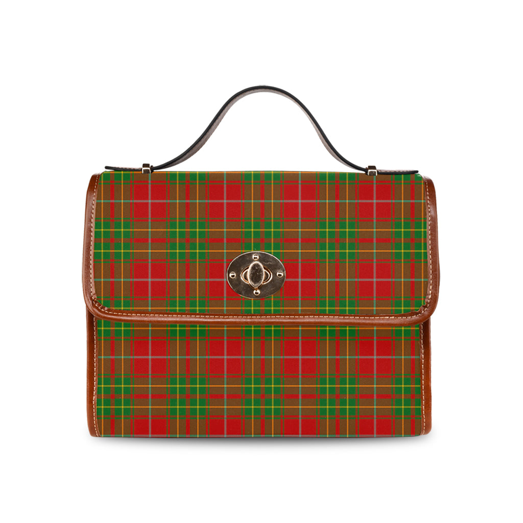 Burnett Ancient Tartan Leather Strap Waterproof Canvas Bag