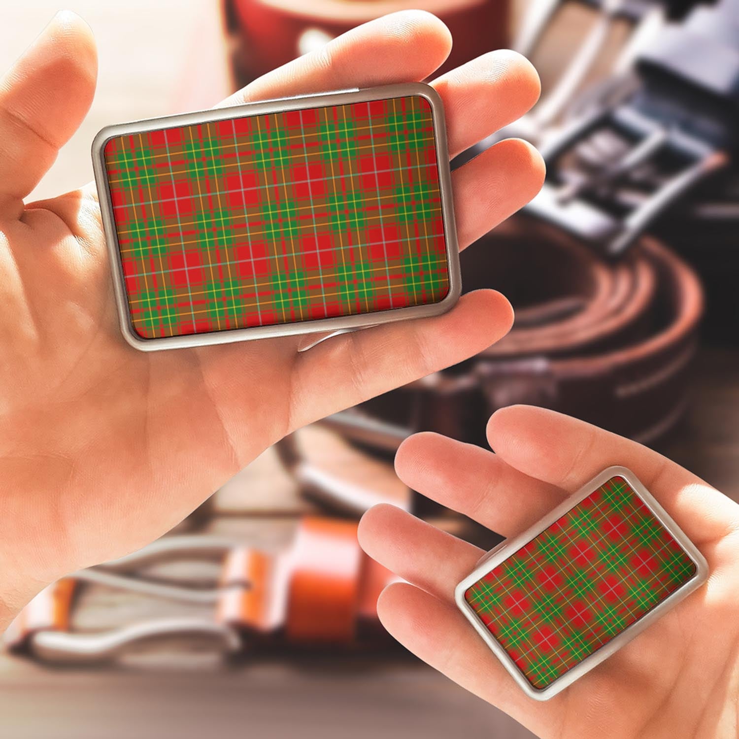 Burnett Ancient Tartan Belt Buckles - Tartanvibesclothing