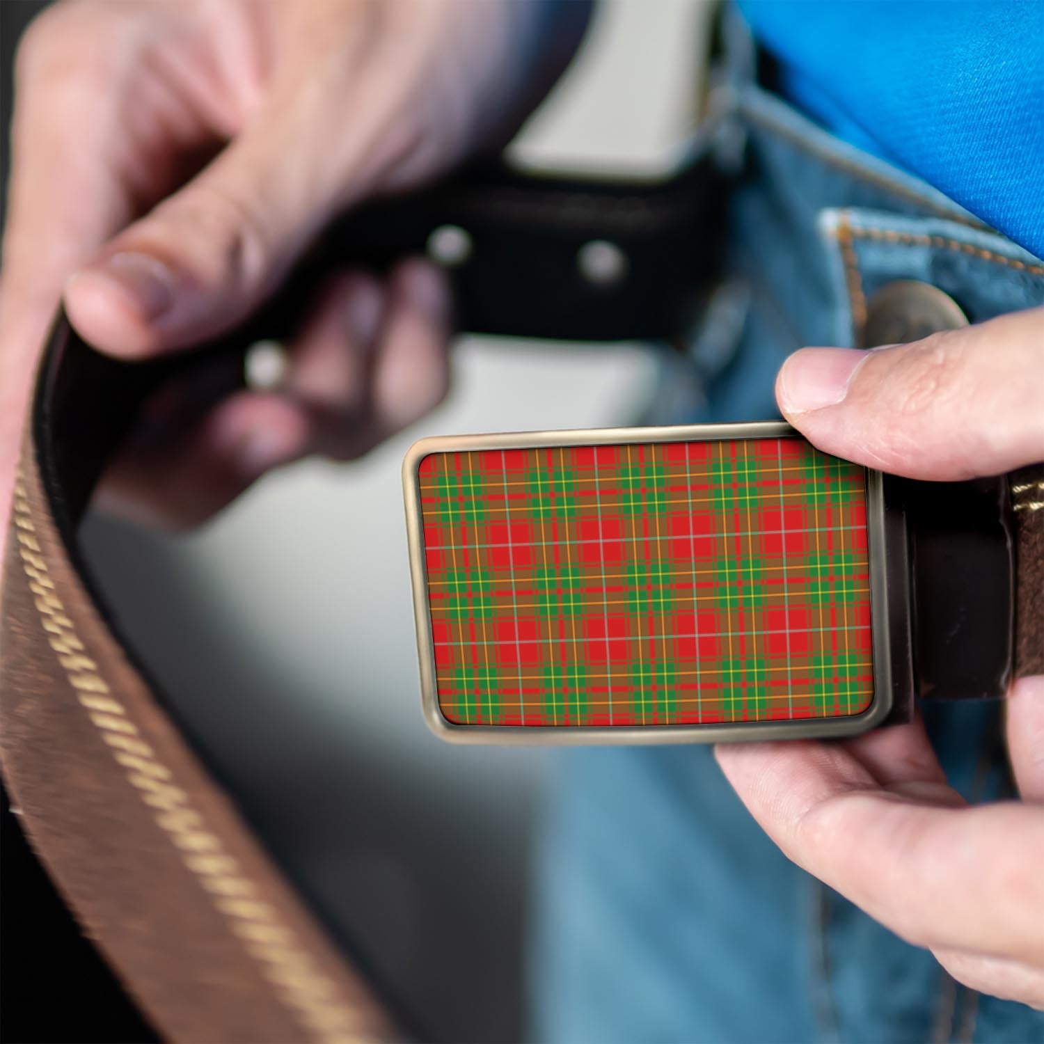 Burnett Ancient Tartan Belt Buckles - Tartanvibesclothing