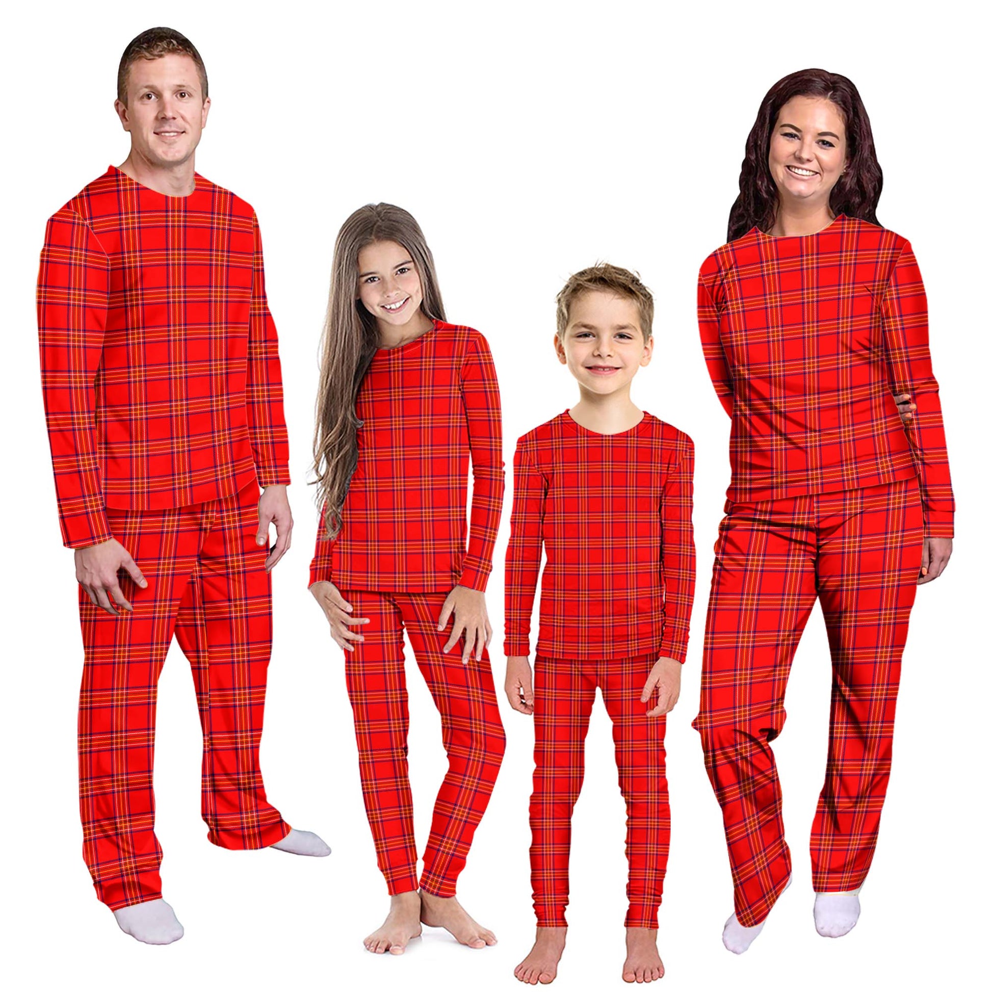 Burnett Modern Tartan Pajamas Family Set - Tartanvibesclothing