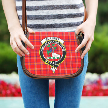 Burnett Modern Tartan Saddle Bag with Family Crest