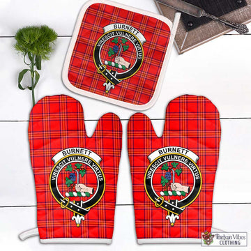 Burnett Modern Tartan Combo Oven Mitt & Pot-Holder with Family Crest