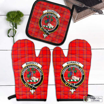 Burnett Modern Tartan Combo Oven Mitt & Pot-Holder with Family Crest