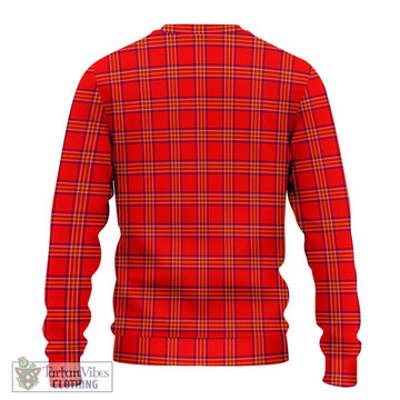 Burnett Modern Tartan Knitted Sweater with Family Crest DNA In Me Style