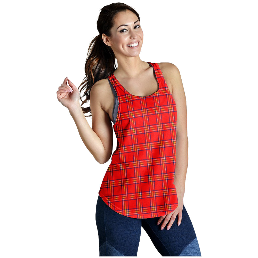 Burnett Modern Tartan Women Racerback Tanks