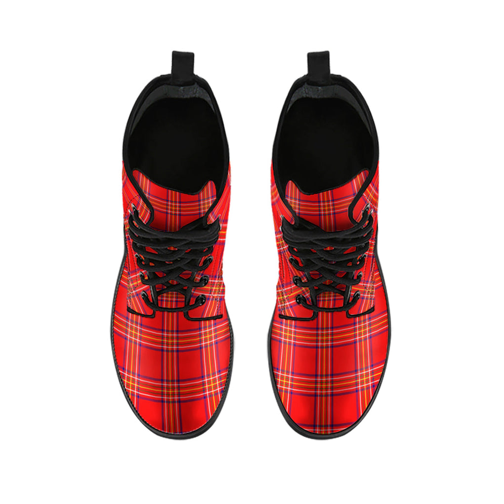 Burnett Modern Tartan Leather Boots