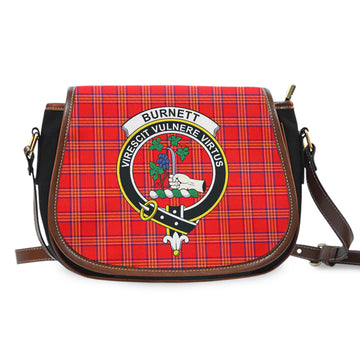 Burnett Modern Tartan Saddle Bag with Family Crest