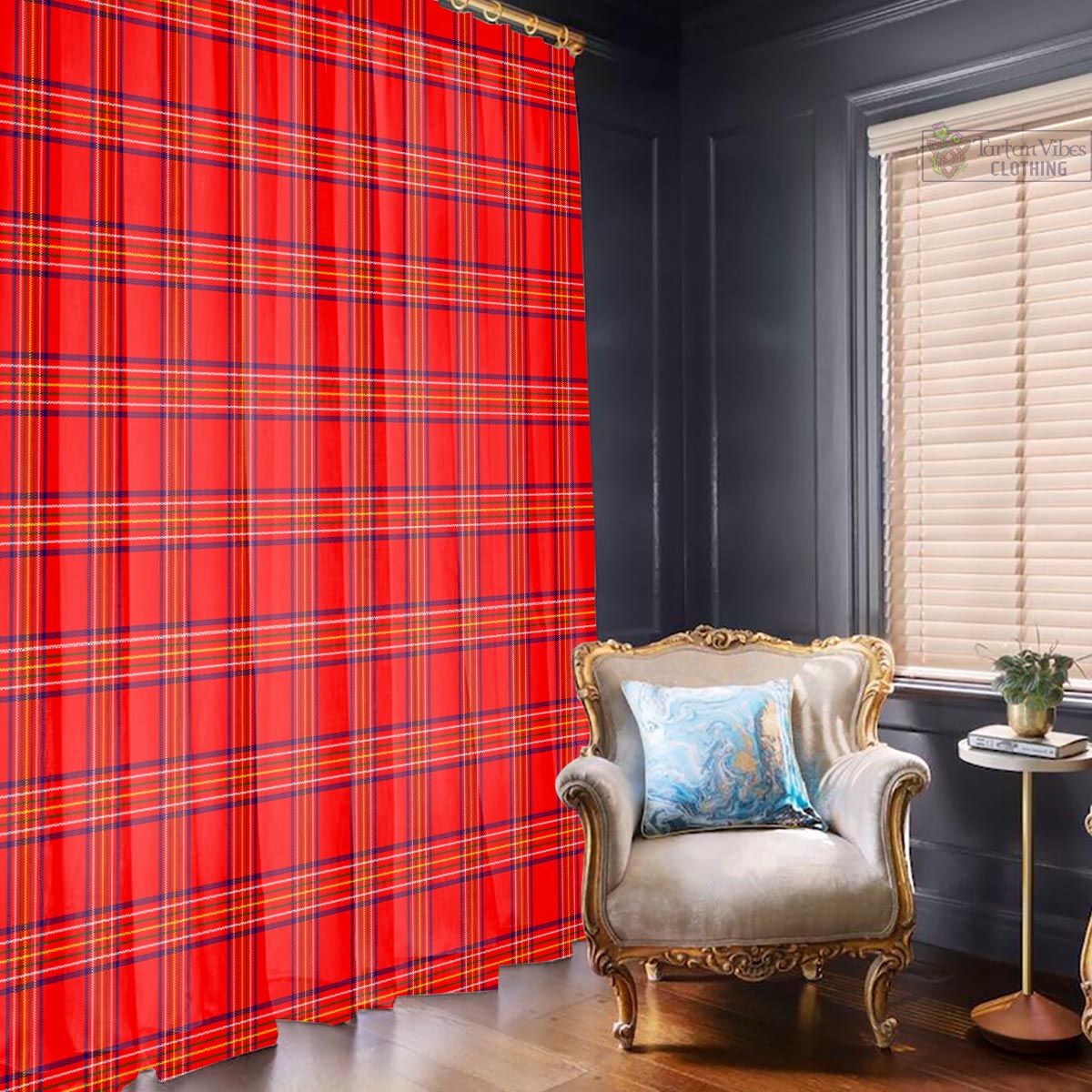 Burnett Modern Tartan Window Curtain