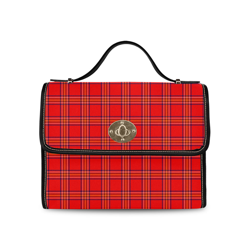 Burnett Modern Tartan Leather Strap Waterproof Canvas Bag