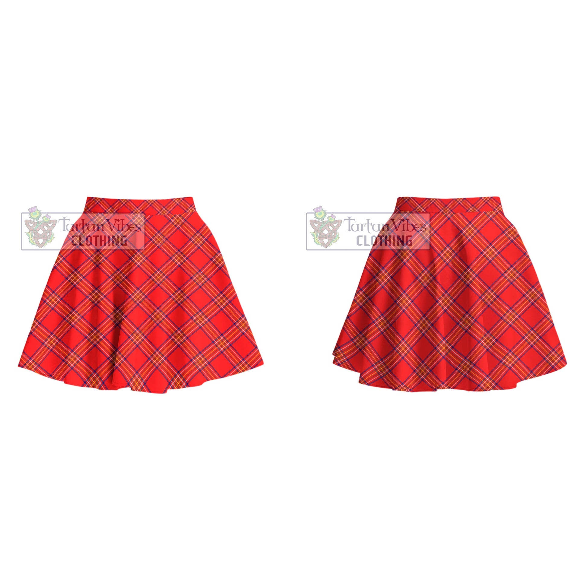 Tartan Vibes Clothing Burnett Modern Tartan Women's Plated Mini Skirt