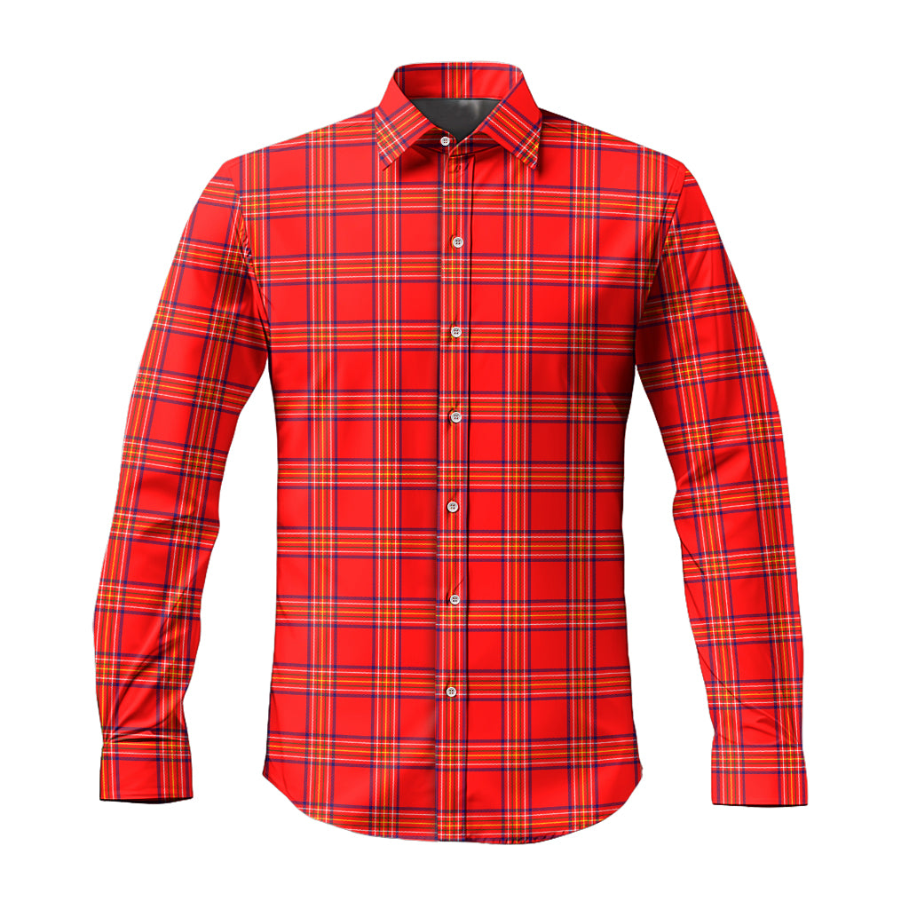 Burnett Modern Tartan Long Sleeve Button Up Shirt