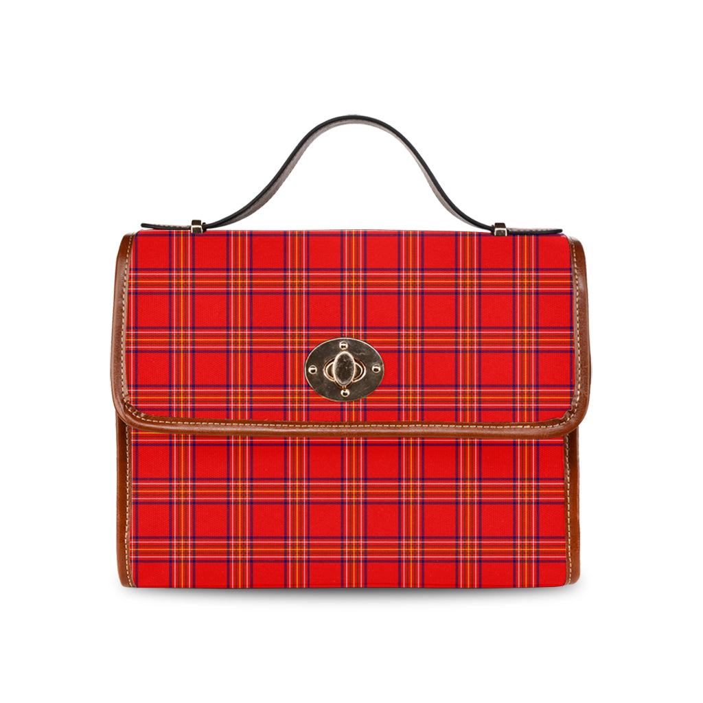 Burnett Modern Tartan Leather Strap Waterproof Canvas Bag