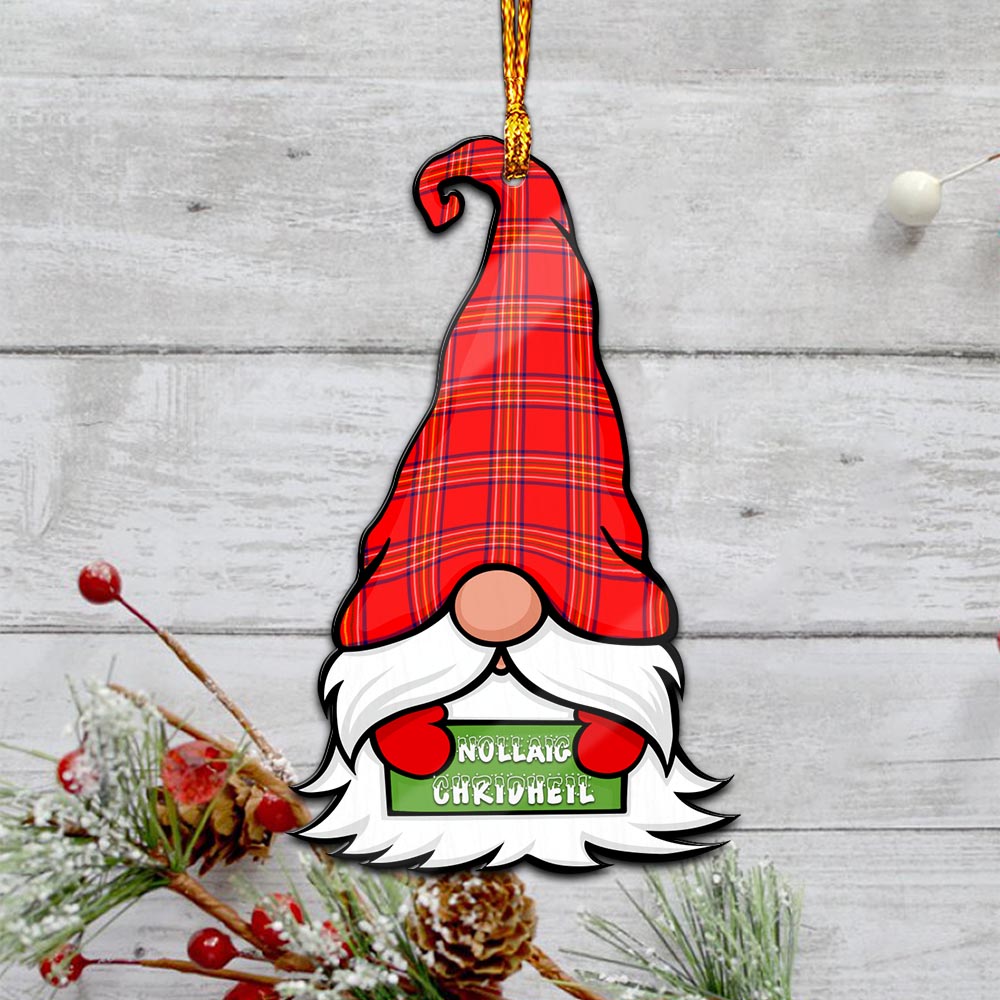 Burnett Modern Gnome Christmas Ornament with His Tartan Christmas Hat - Tartanvibesclothing
