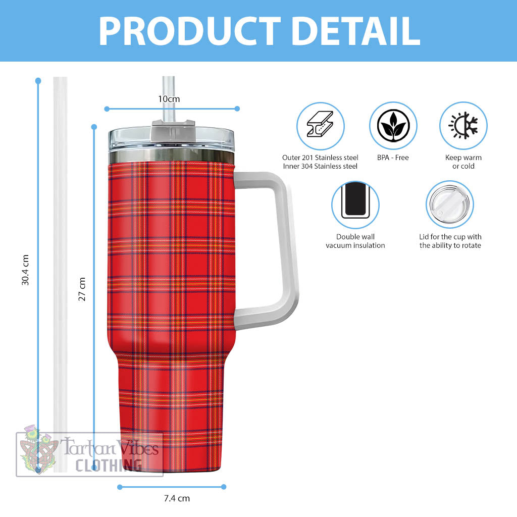 Tartan Vibes Clothing Burnett Modern Tartan Tumbler with Handle