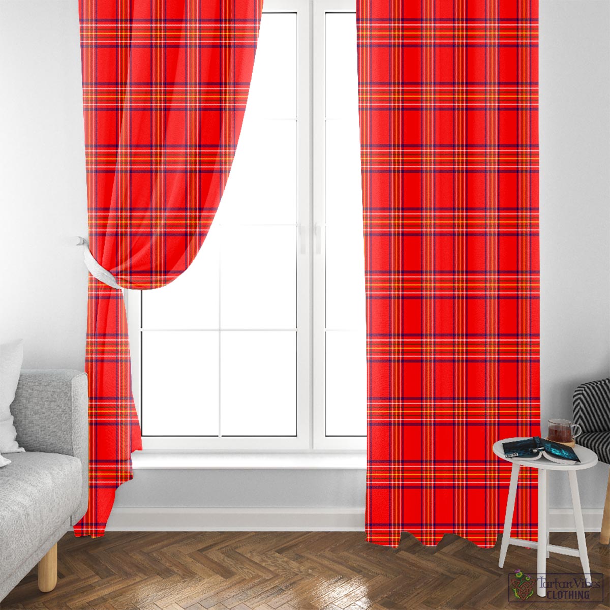 Burnett Modern Tartan Window Curtain