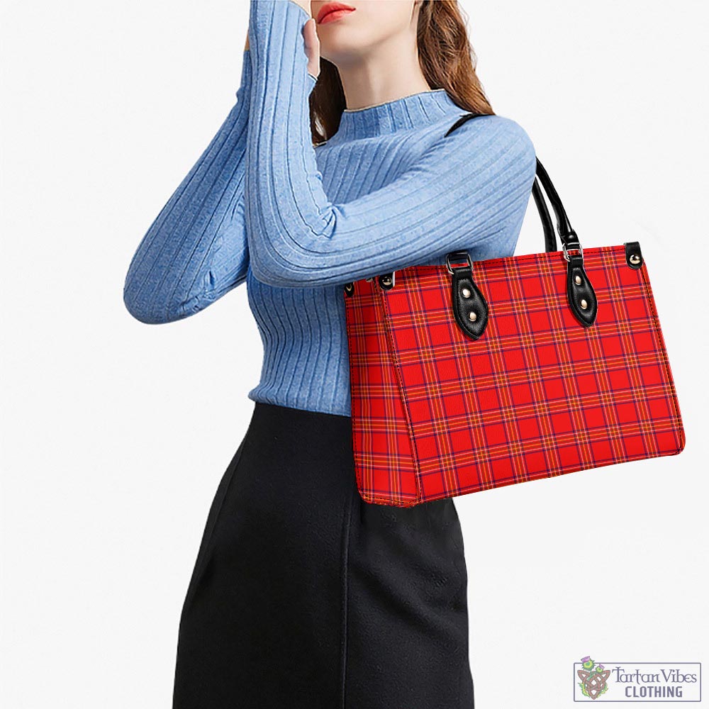 Tartan Vibes Clothing Burnett Modern Tartan Luxury Leather Handbags