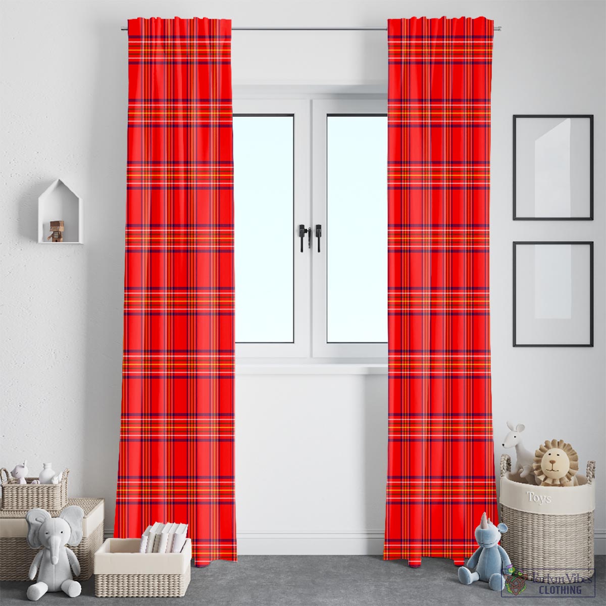 Burnett Modern Tartan Window Curtain