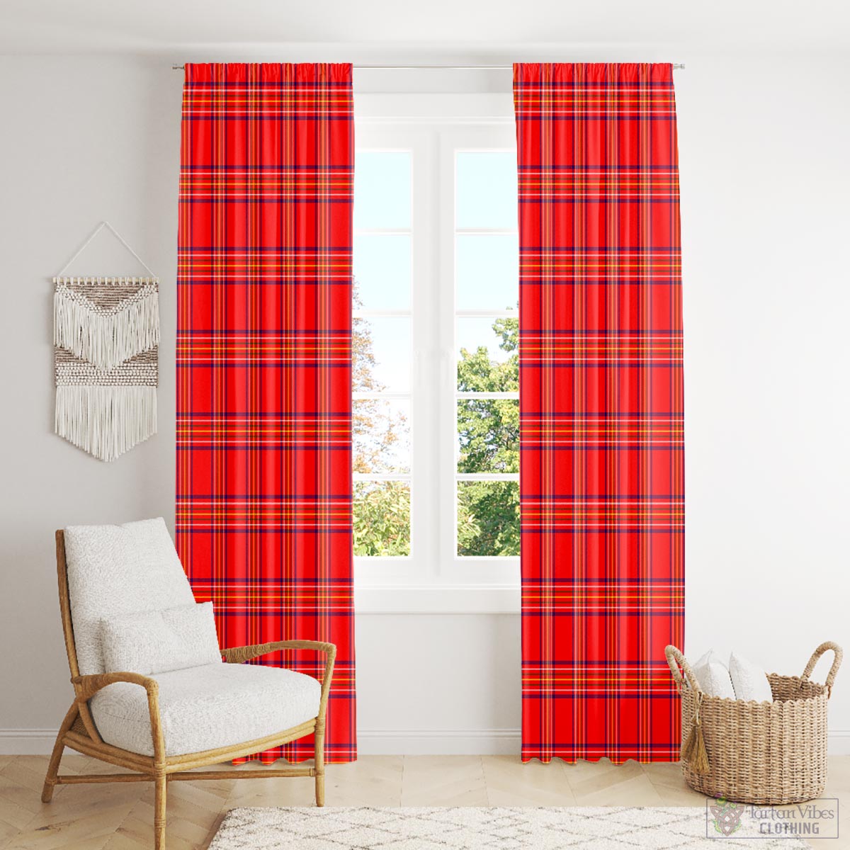 Burnett Modern Tartan Window Curtain