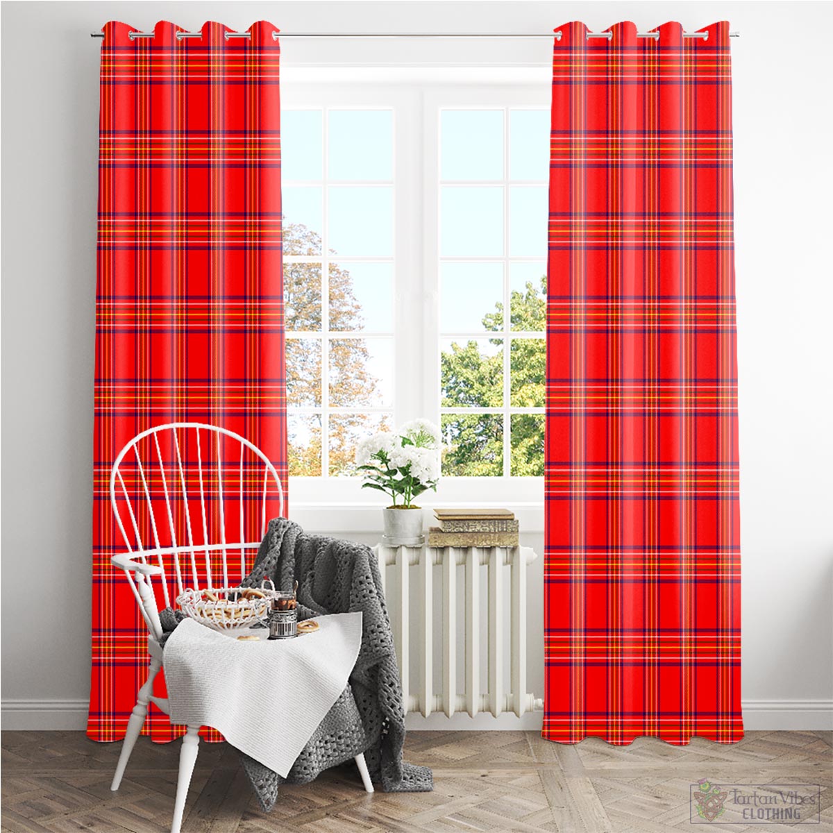 Burnett Modern Tartan Window Curtain