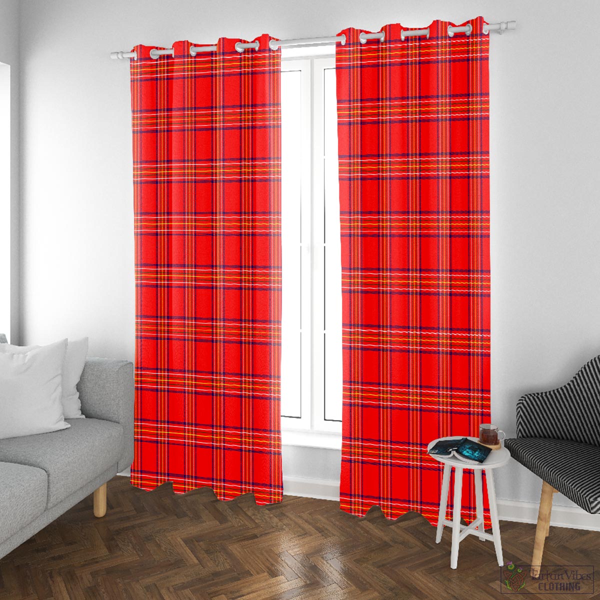 Burnett Modern Tartan Window Curtain