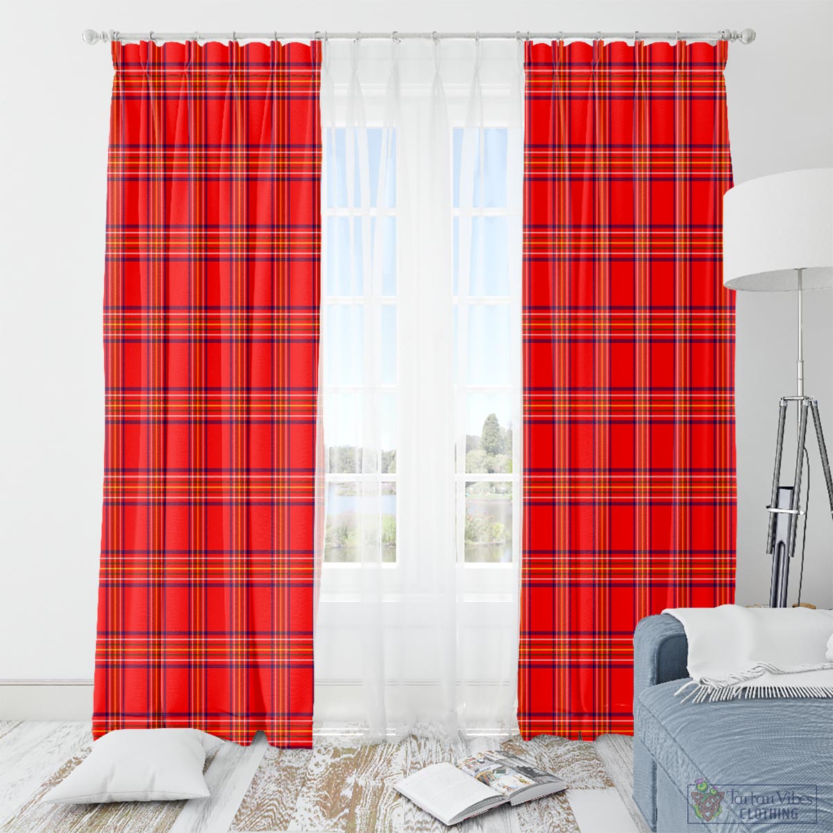 Burnett Modern Tartan Window Curtain