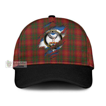 Burns Tartan Classic Cap with Family Crest In Me Style