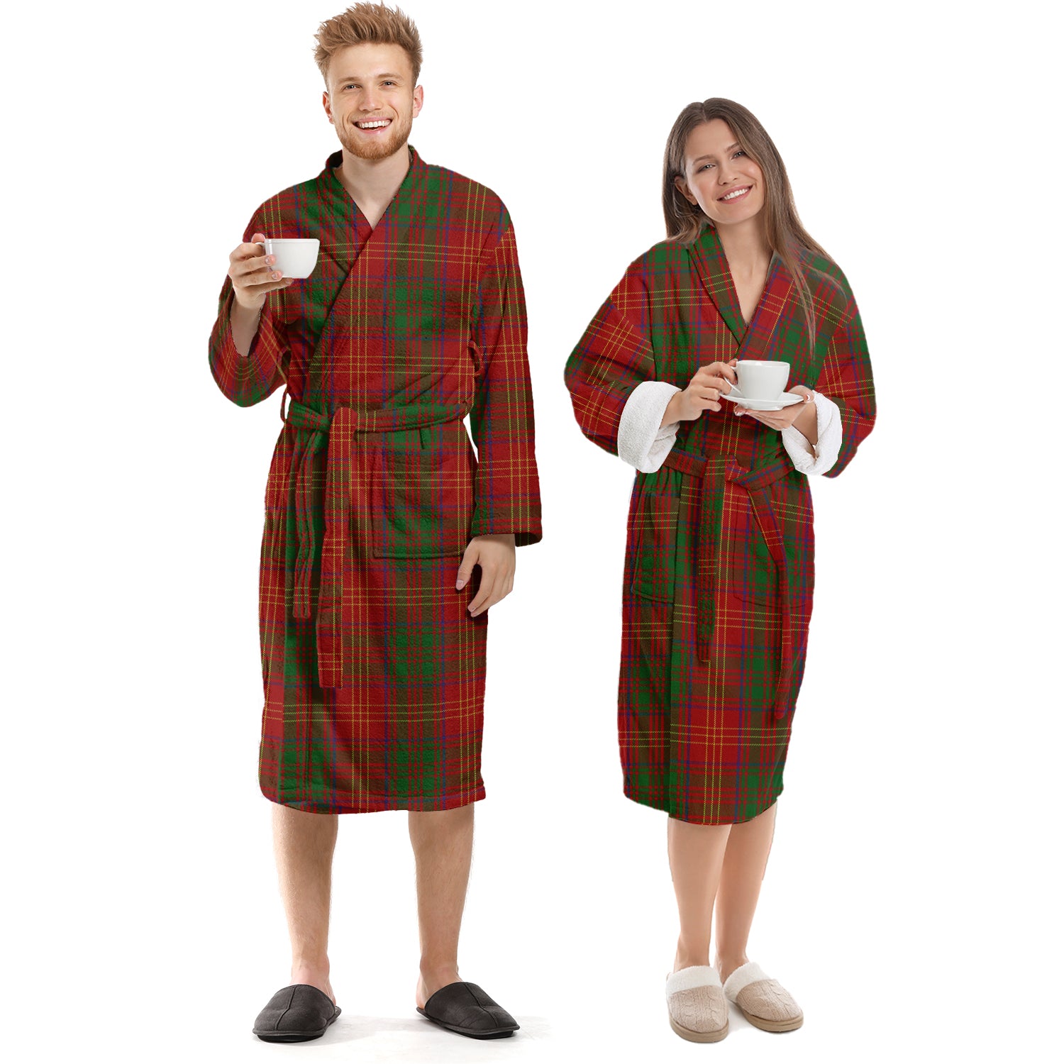 Burns Tartan Bathrobe Unisex S - Tartan Vibes Clothing