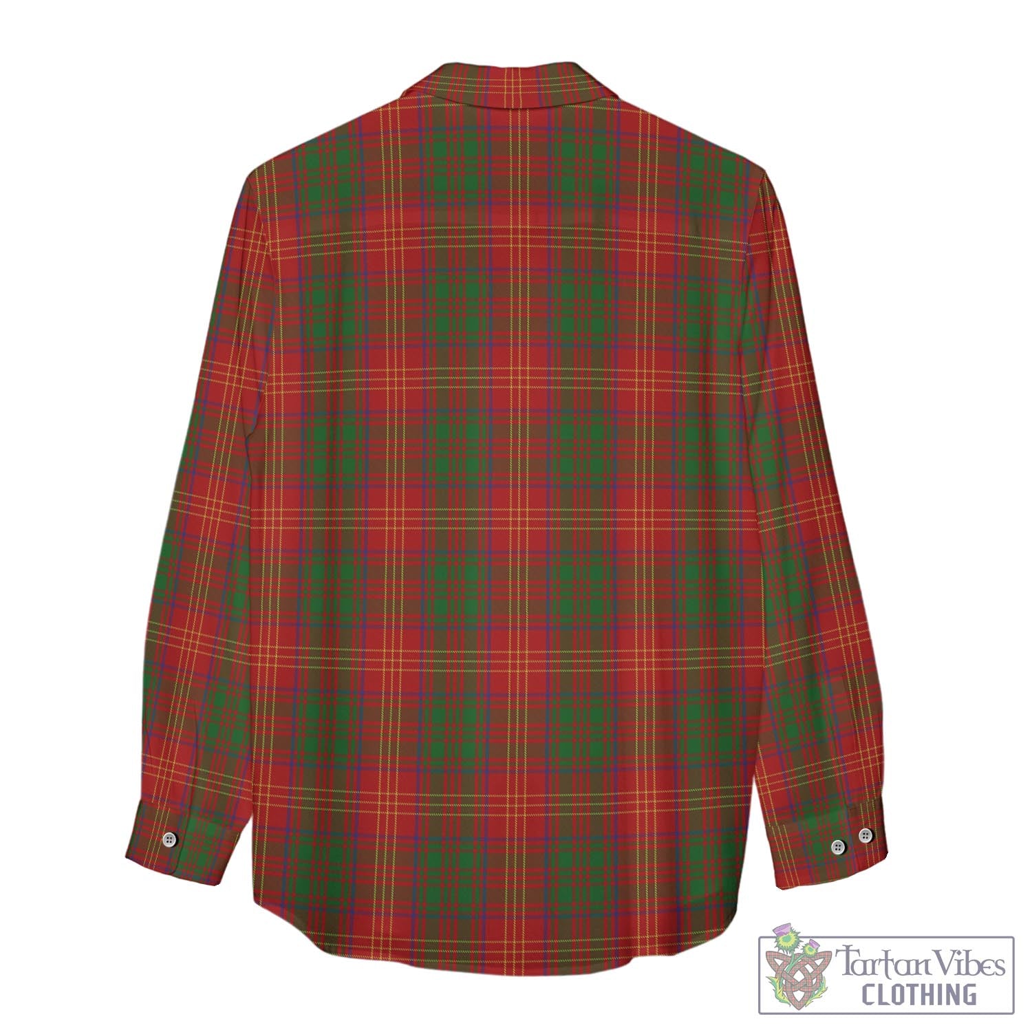 Tartan Vibes Clothing Burns Tartan Womens Casual Shirt with Family Crest