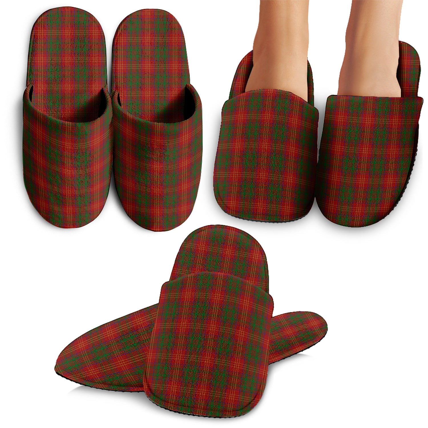 Burns Tartan Home Slippers - Tartanvibesclothing