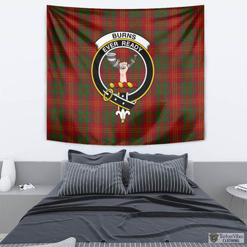 Burns Tartan Tapestry Wall Hanging and Home Decor for Room with Family Crest