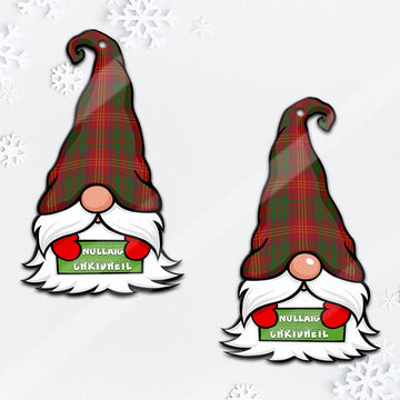 Burns Gnome Christmas Ornament with His Tartan Christmas Hat