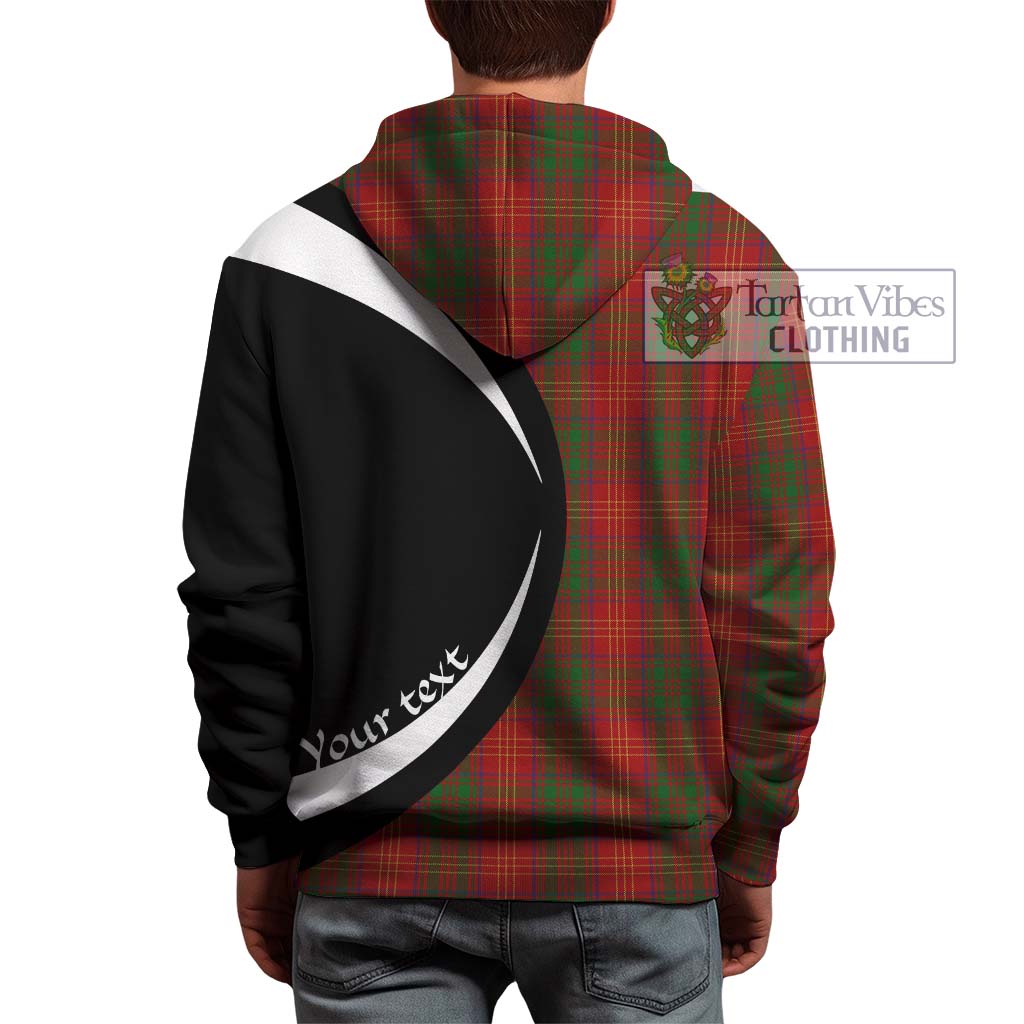 Tartan Vibes Clothing Burns Tartan Hoodie with Family Crest Circle Style