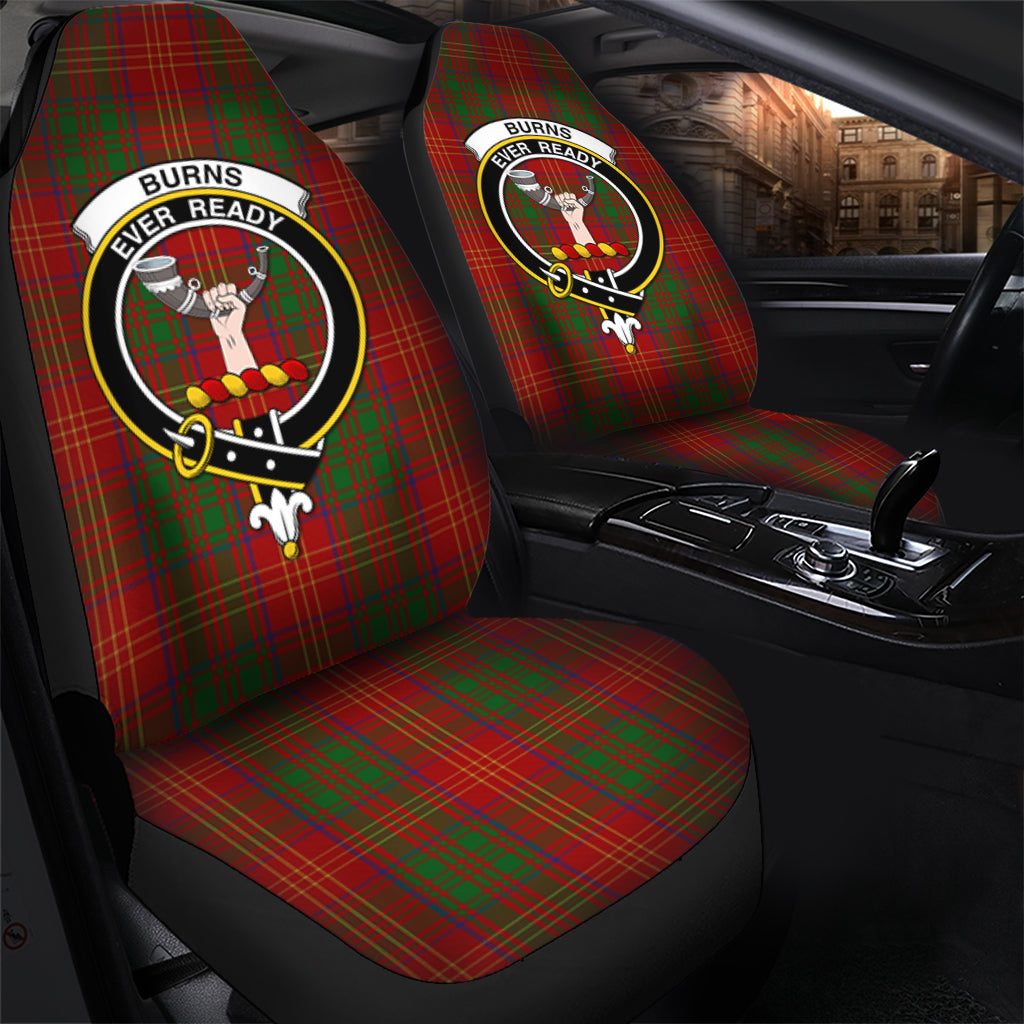 Burns Tartan Car Seat Cover with Family Crest - Tartan Vibes Clothing
