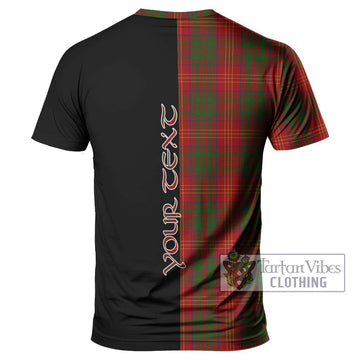 Burns Tartan T-Shirt with Family Crest and Half Of Me Style