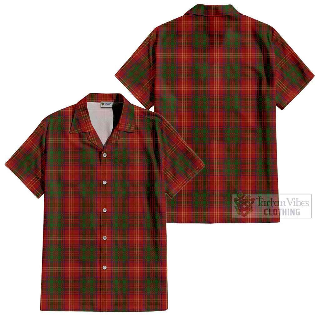 Burns Tartan Cotton Hawaiian Shirt Kid - Tartanvibesclothing Shop