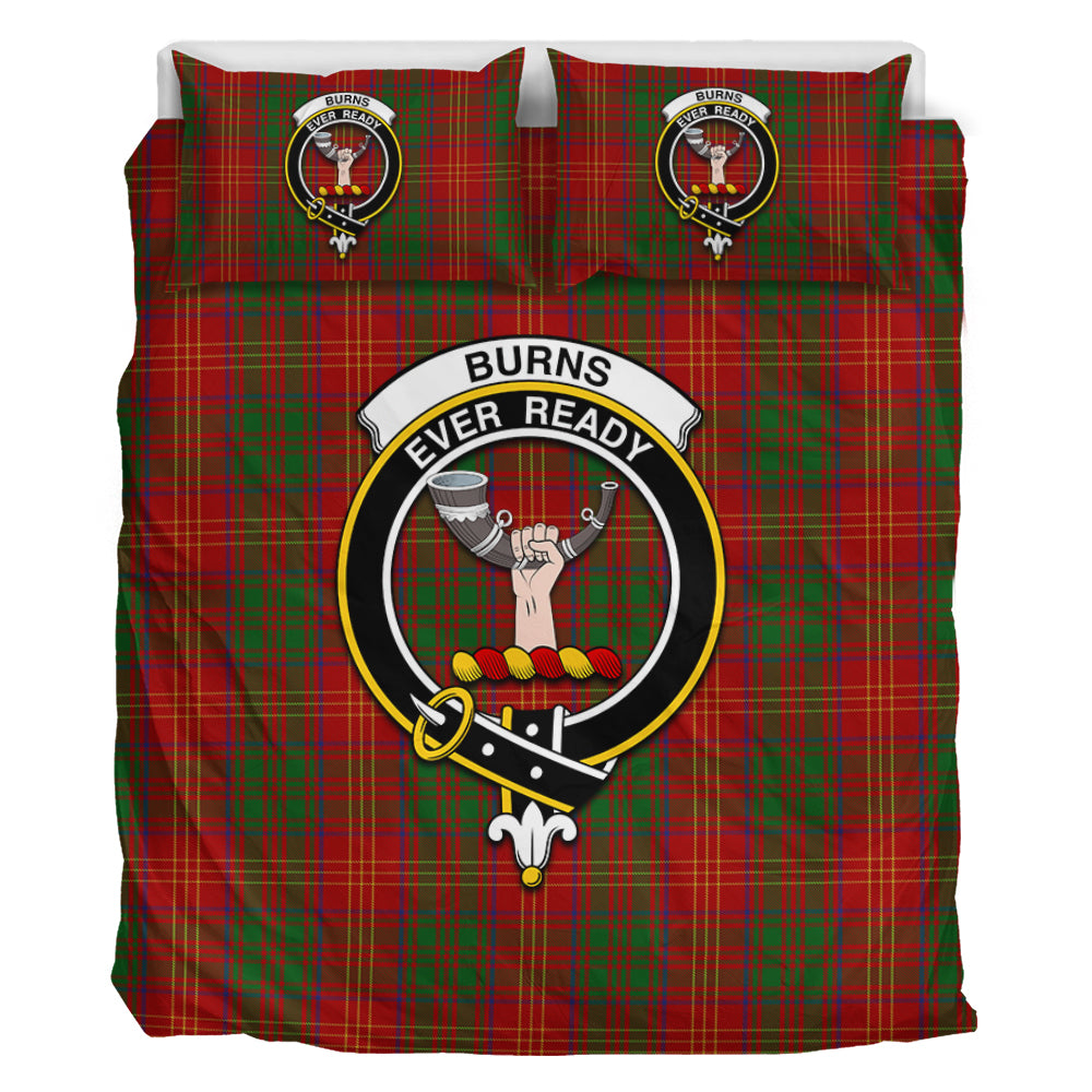 Burns Tartan Bedding Set with Family Crest - Tartan Vibes Clothing