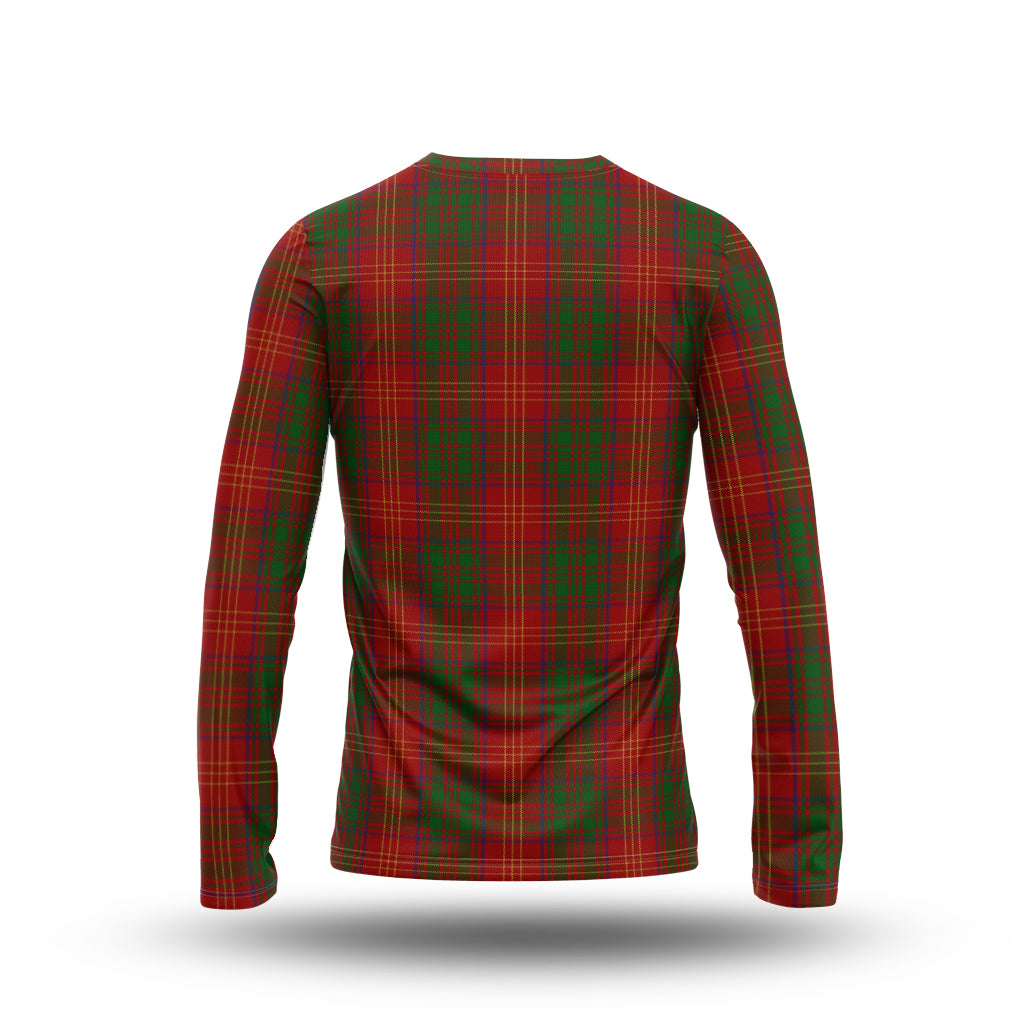 Burns Tartan Long Sleeve T-Shirt with Family Crest