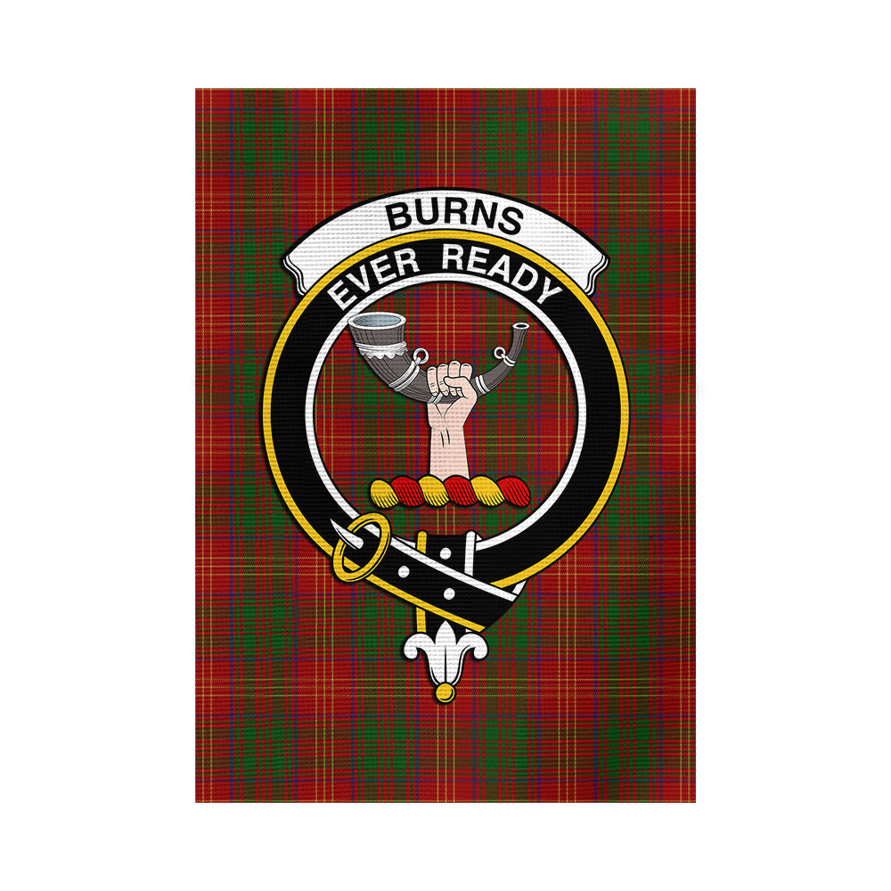 Burns Tartan Flag with Family Crest - Tartan Vibes Clothing