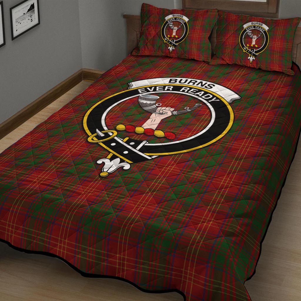 Burns Tartan Quilt Bed Set with Family Crest - Tartan Vibes Clothing