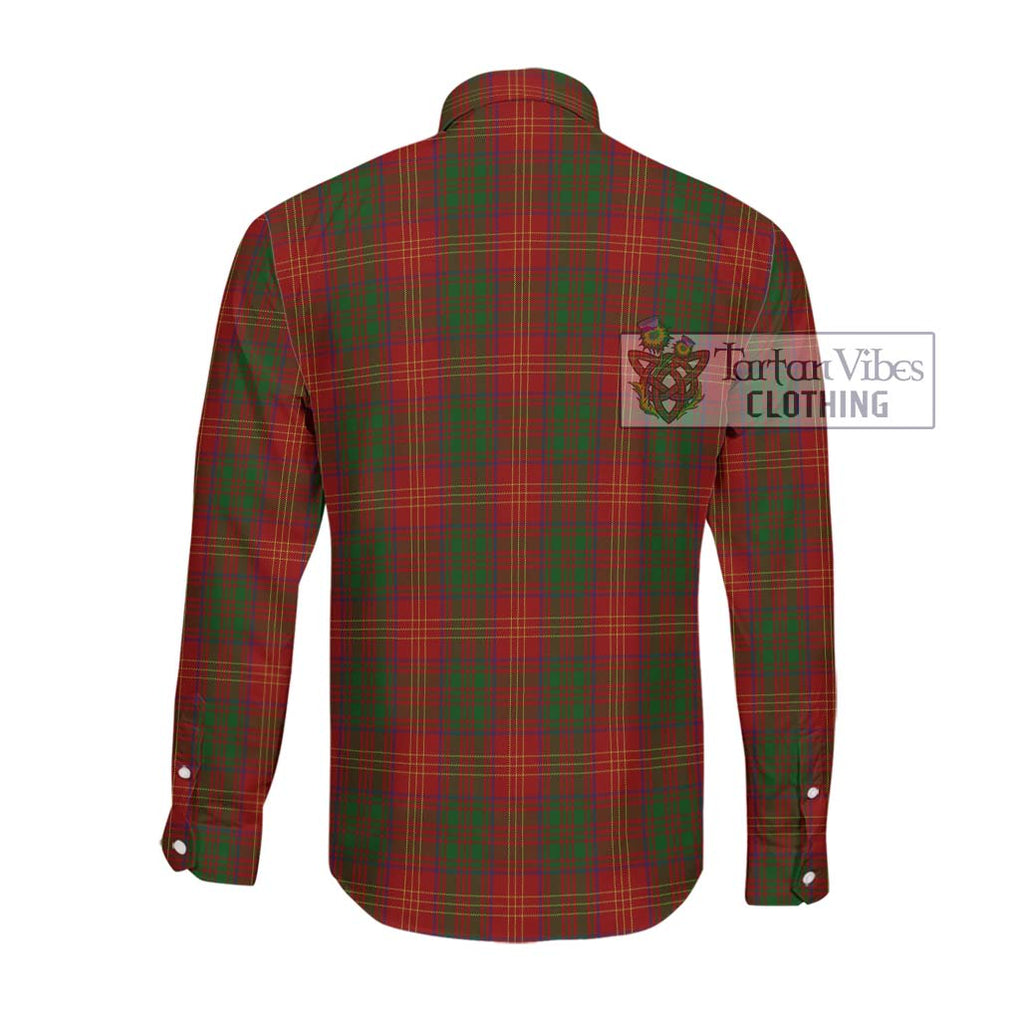 Burns Tartan Long Sleeve Button Shirt with Family Crest DNA In Me Style - Tartanvibesclothing Shop