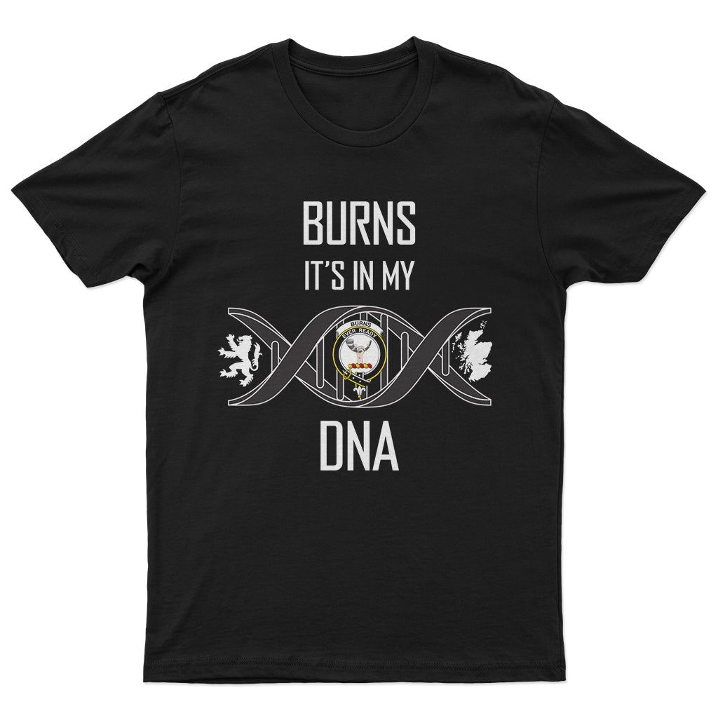 Burns Family Crest DNA In Me Mens T Shirt