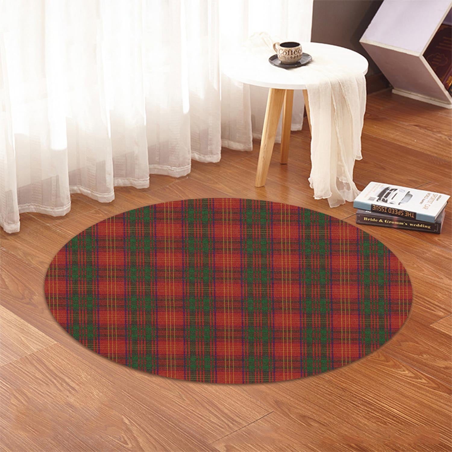 Burns Tartan Round Rug - Tartanvibesclothing