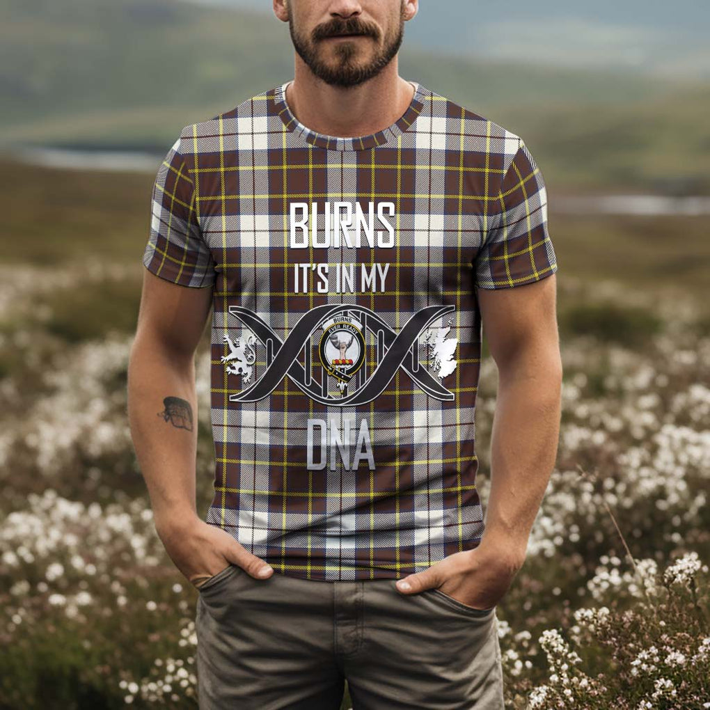 Burns Battalion Weathered Tartan T-Shirt with Family Crest DNA In Me Style Kid's Shirt - Tartan Vibes Clothing