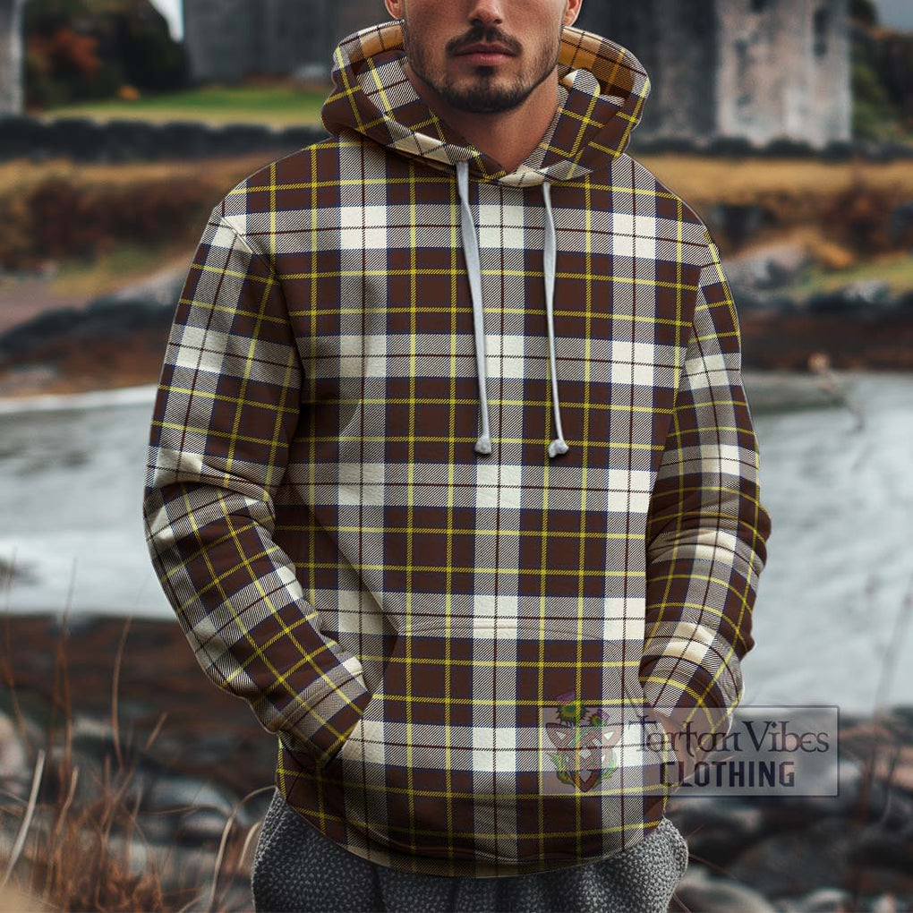 Burns Battalion Weathered Tartan Cotton Hoodie Pullover Hoodie XS - Tartan Vibes Clothing