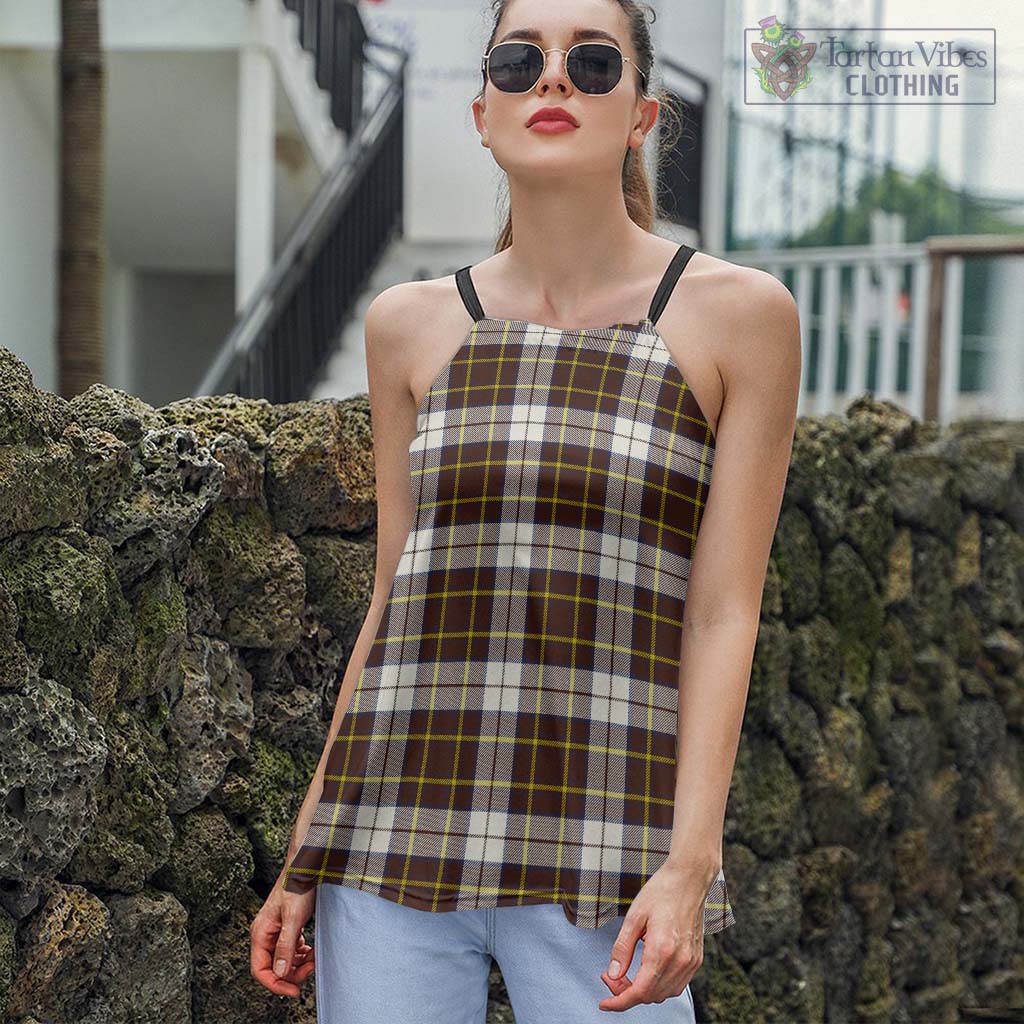 Tartan Vibes Clothing Burns Battalion Weathered Tartan Loose Halter Neck Camisole