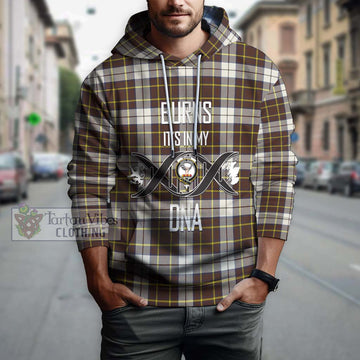 Burns Battalion Weathered Tartan Hoodie with Family Crest DNA In Me Style